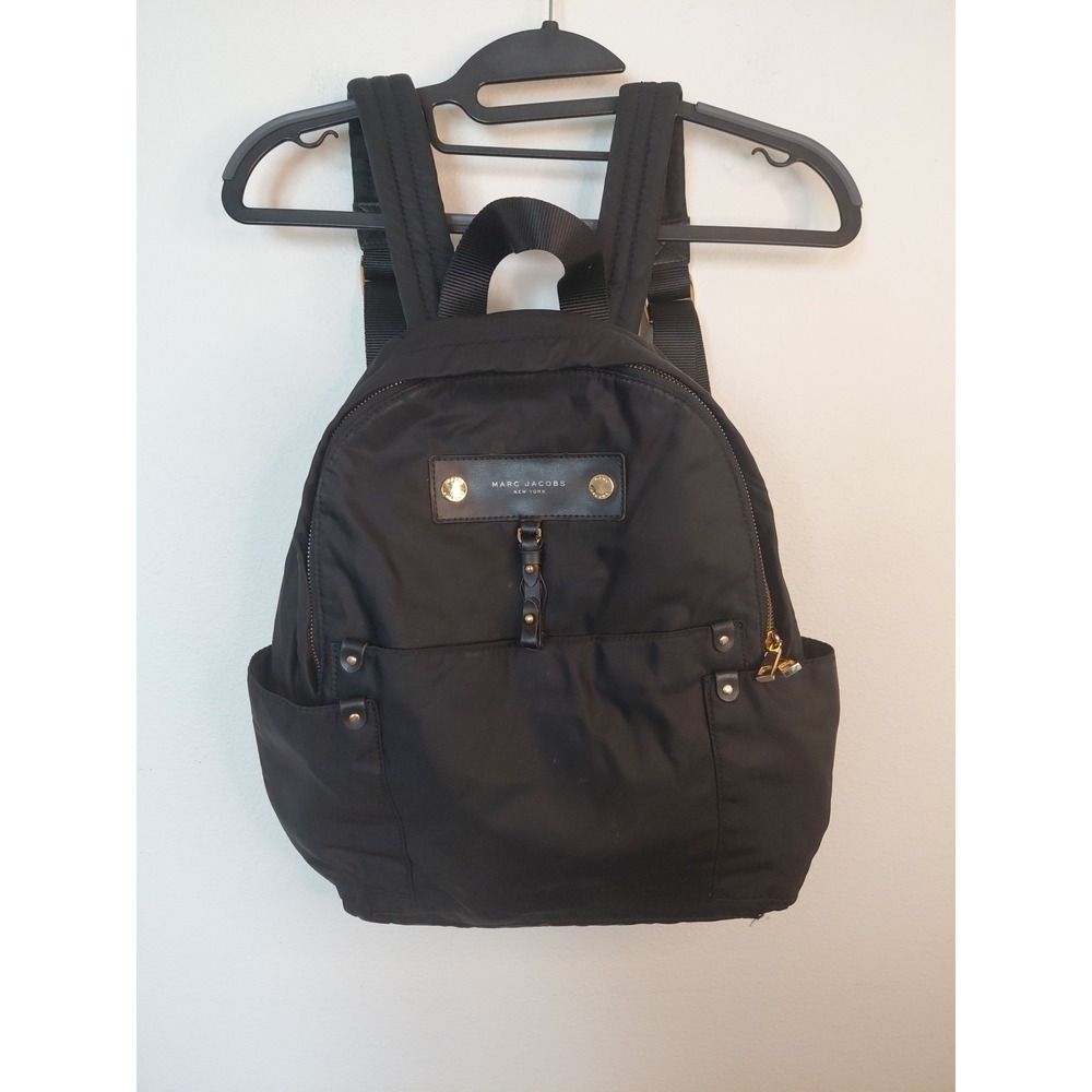 Marc Jacobs Mini Backpack Black Top Handle Adjustable Shoulder